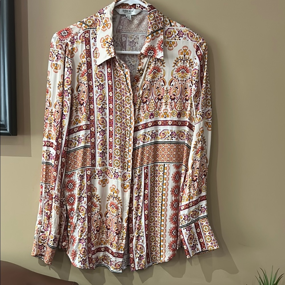 Women's Multicolor Patterned Top